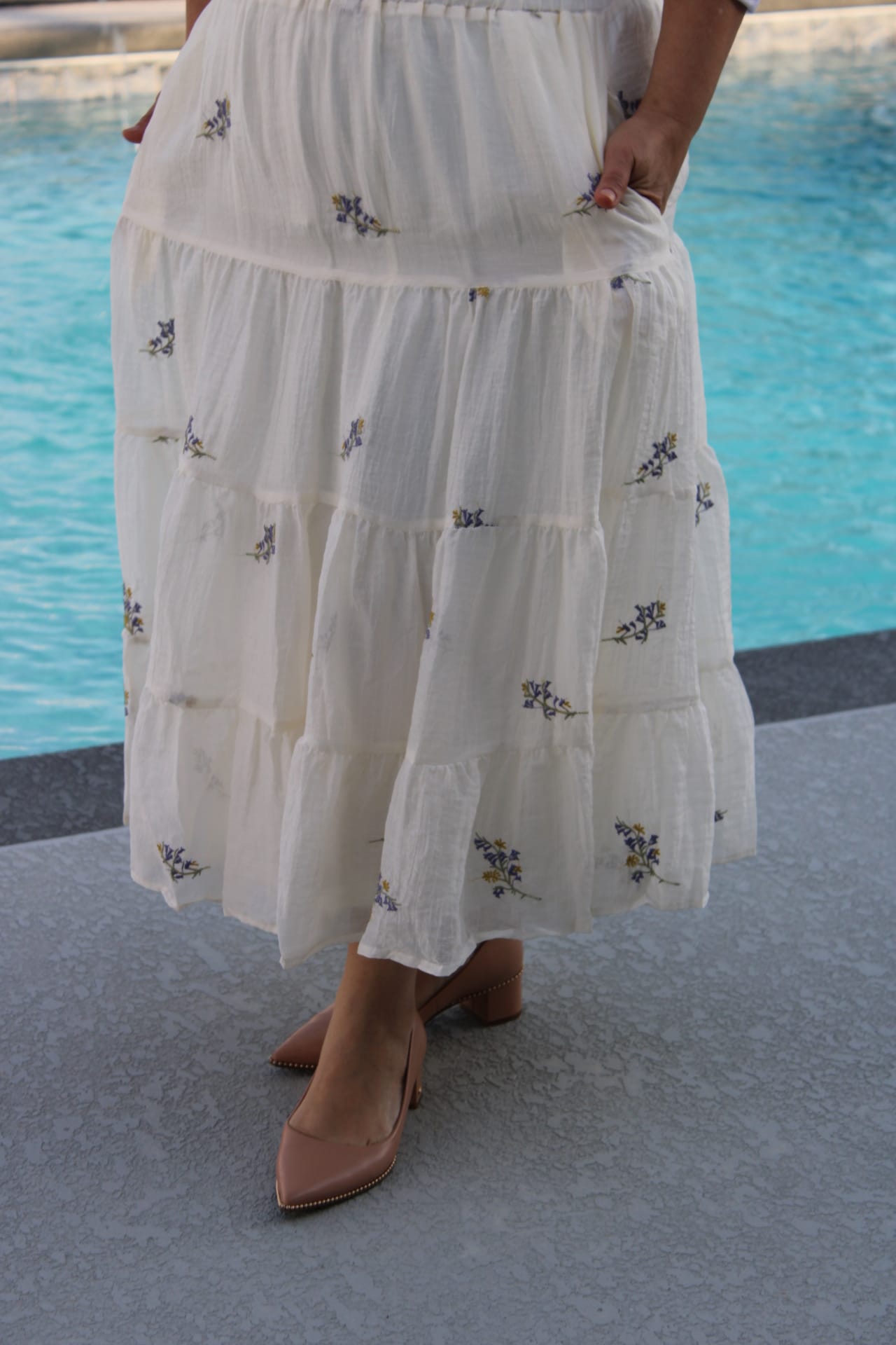 Caspian Midi skirt