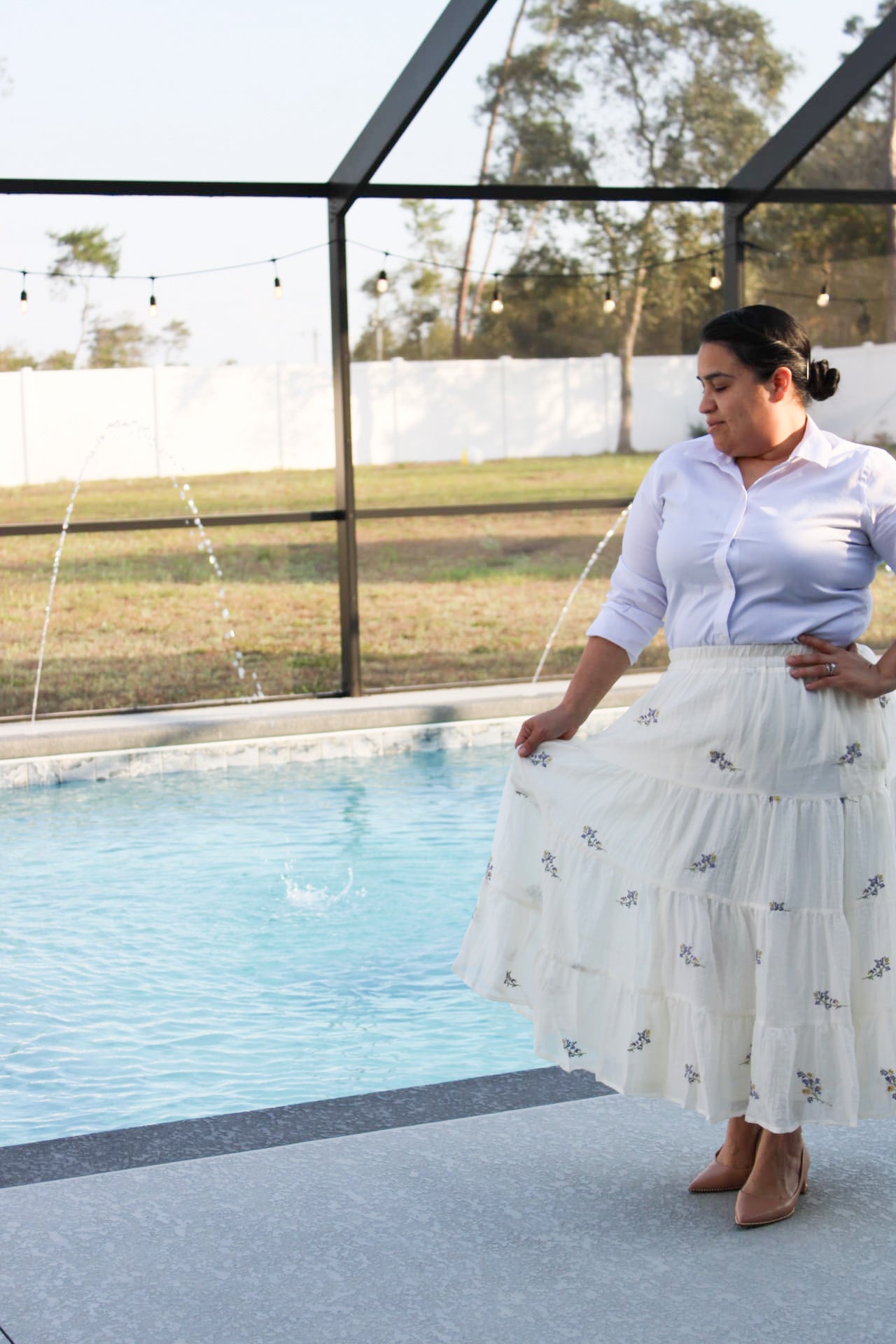 Caspian Midi skirt