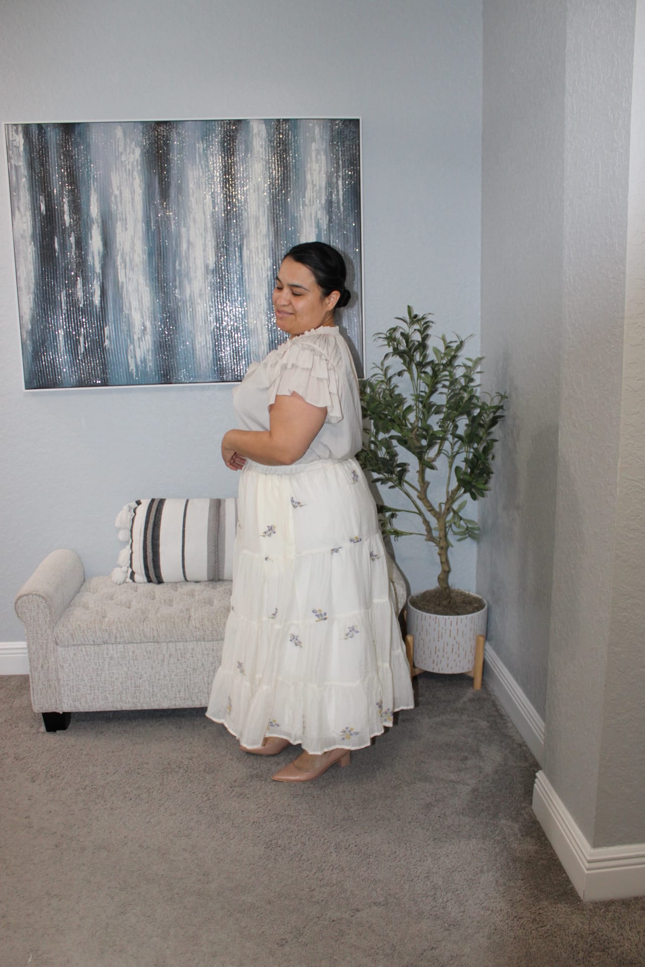 Caspian Midi skirt