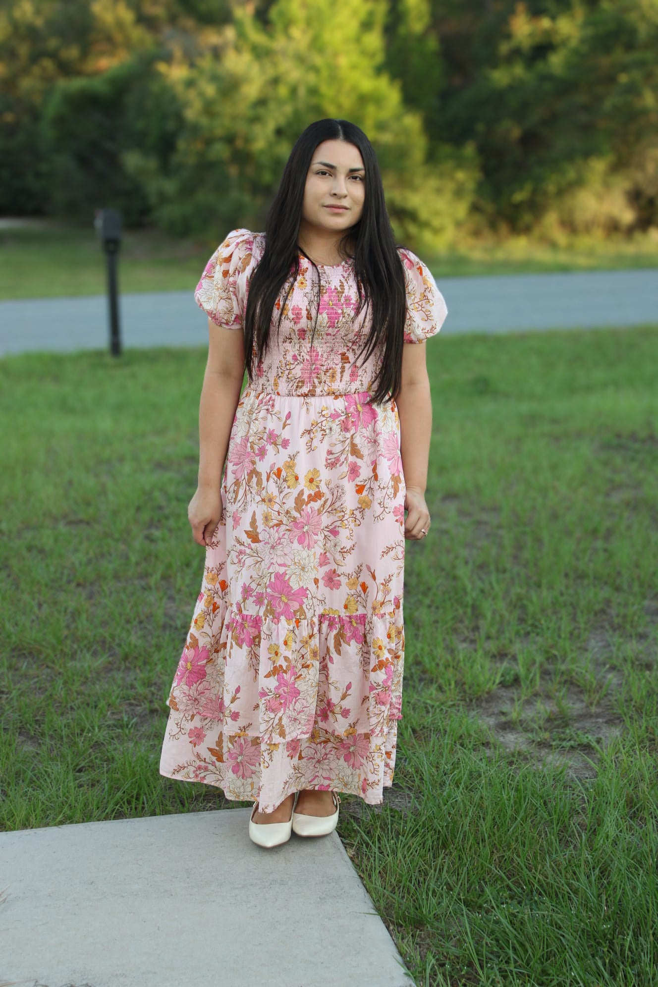 Karen Smocked Midi Dress