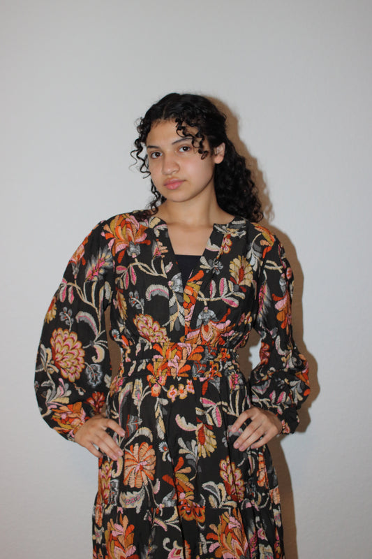 Ruth V-Neck Midi Dress