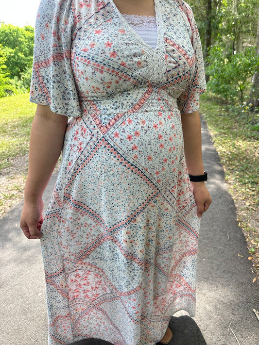 Eliana V-Neck Maxi Dress