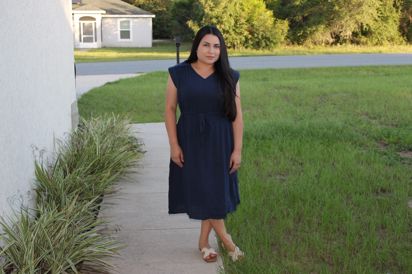 Gloria Short Sleeve Midi Dress