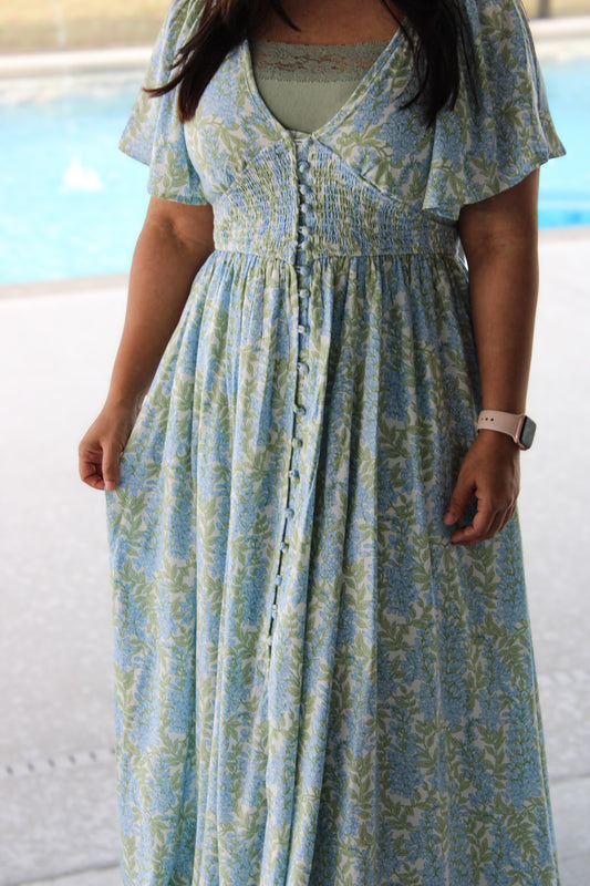 Nixie V-Neck Midi Dress