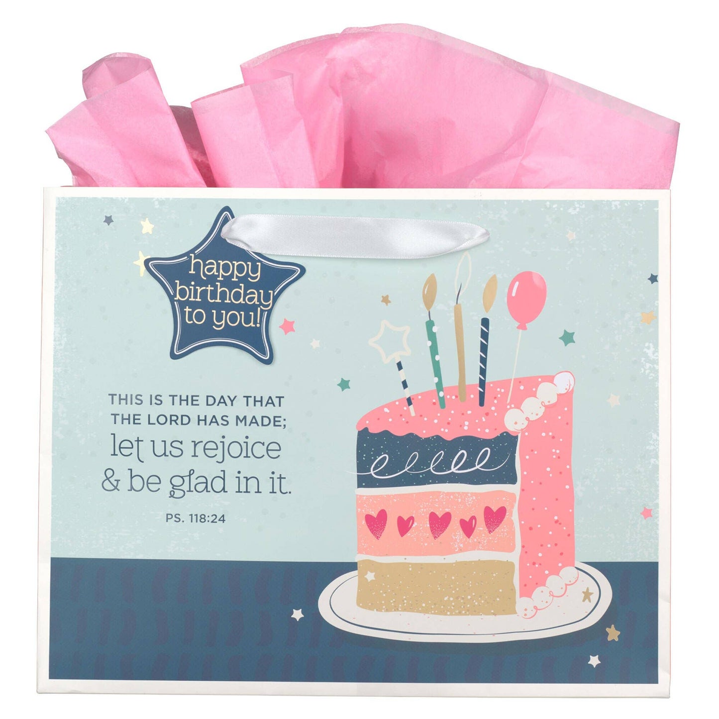 Gift Bag LG Landscape Rejoice & Be Glad Ps. 118:24