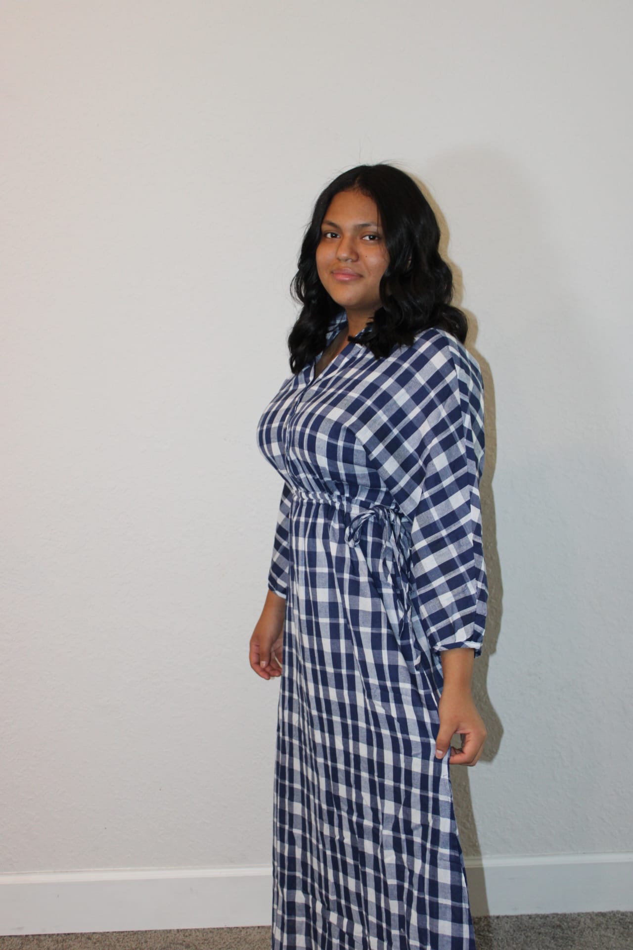 Chloe Plaid Maxi Dress