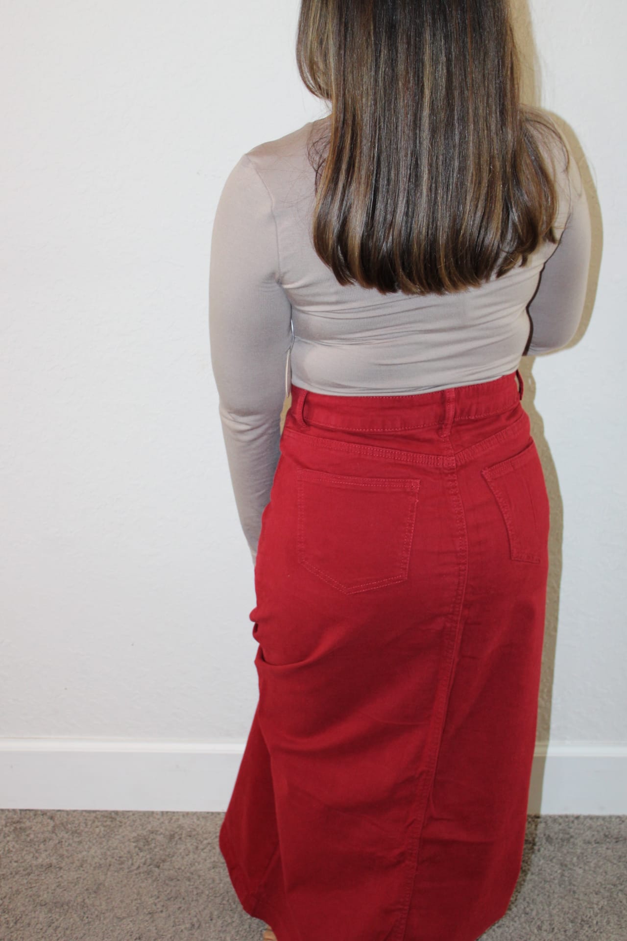 Millie Twill Long Skirt