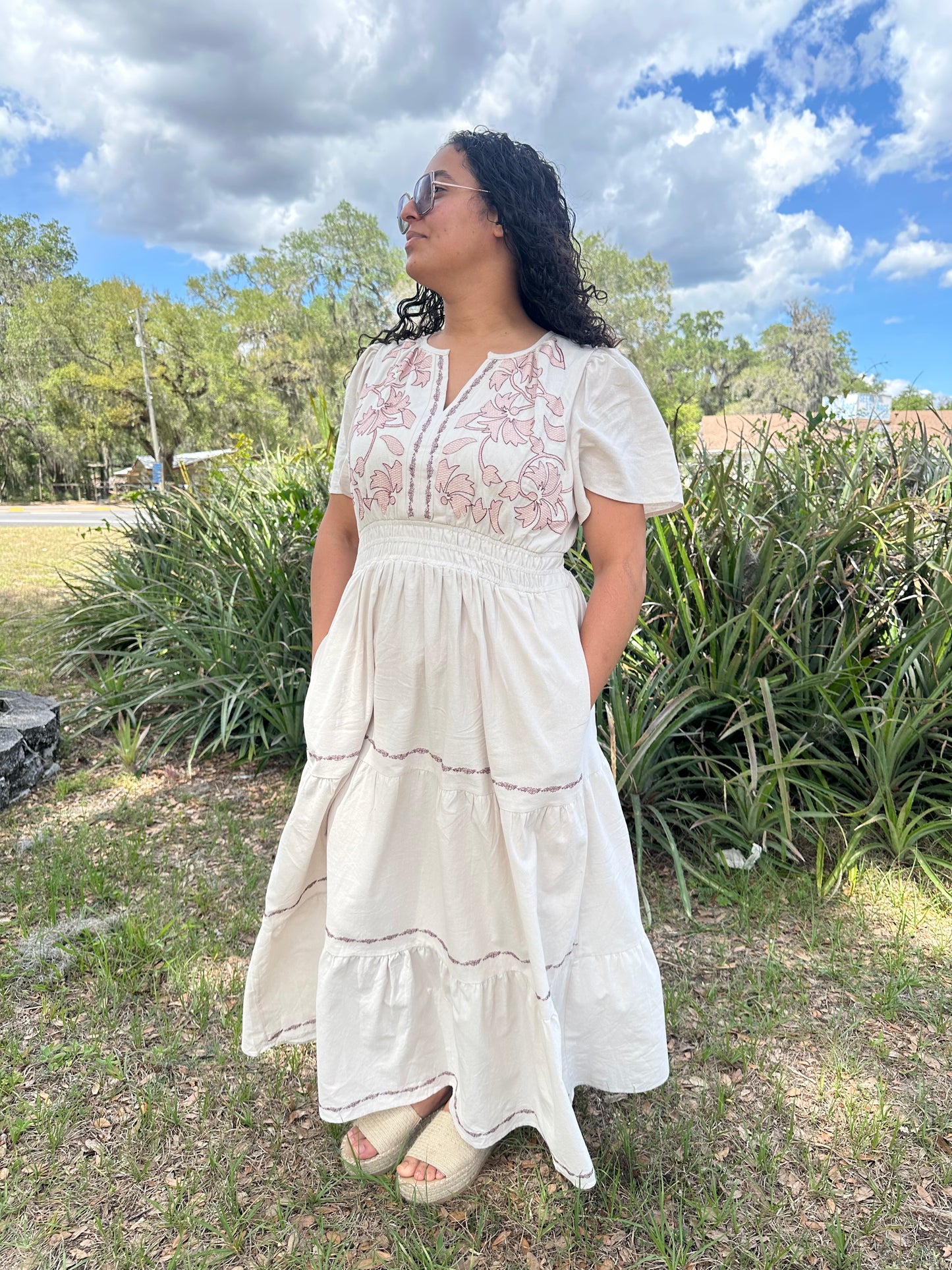 Abigail V-Neck Maxi Dress