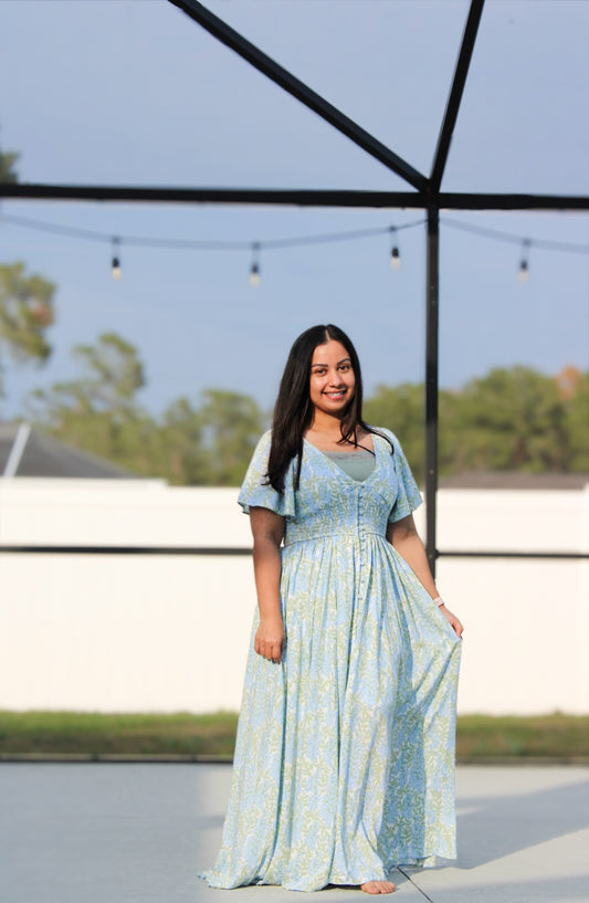 Nixie V-Neck Midi Dress