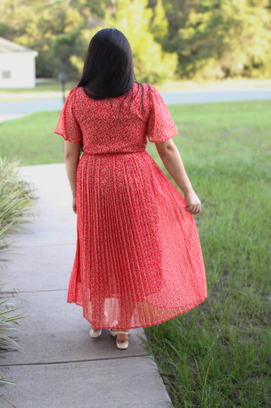 Katherine Pleated Dress