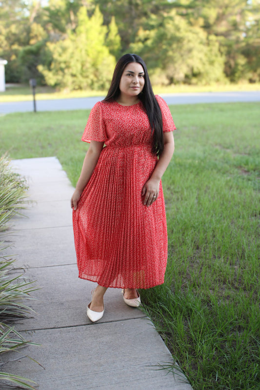 Katherine Pleated Dress