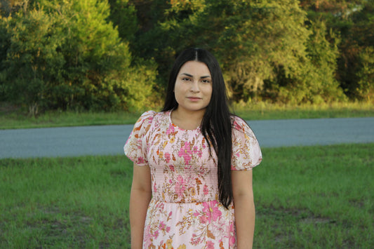 Karen Smocked Midi Dress