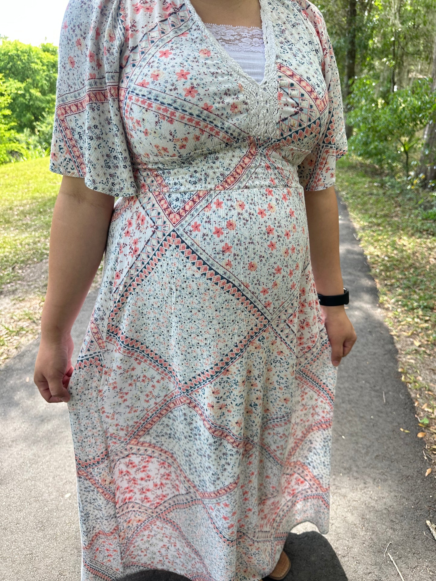 Eliana V-Neck Maxi Dress