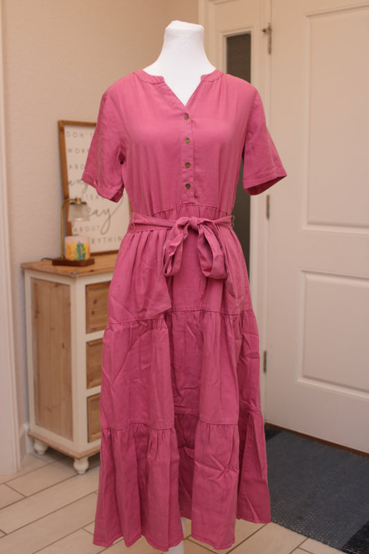 Angela Tiered Midi Dress