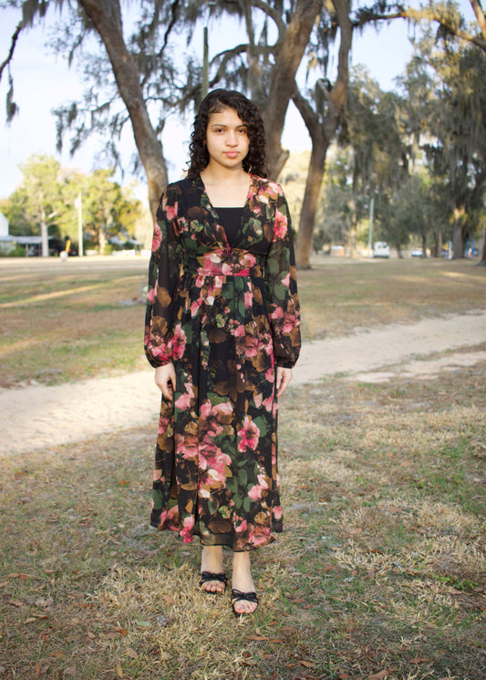 Gentle Garden Maxi Dress