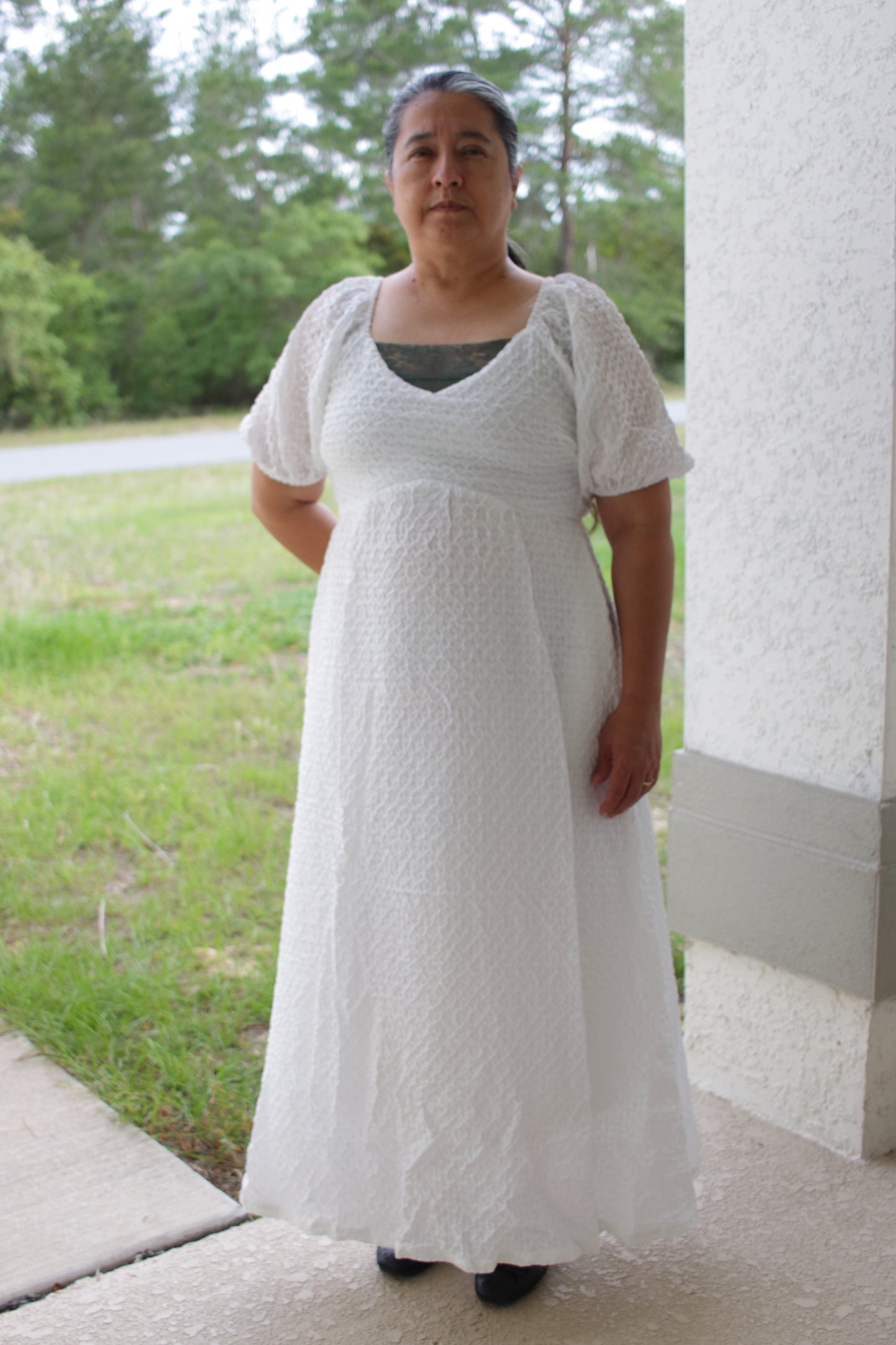 Ruth White Maxi Dress