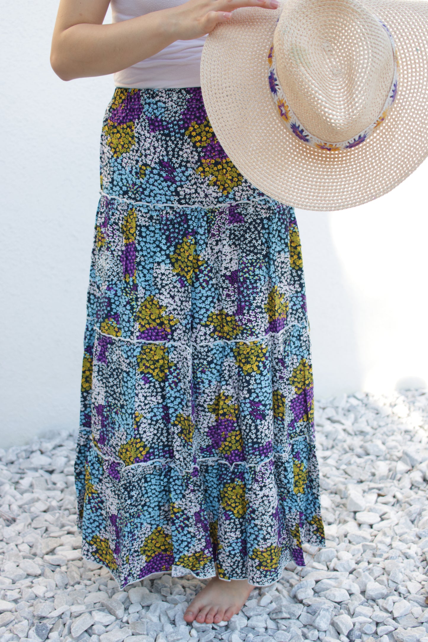 Wildflower Garden Midi Skirt