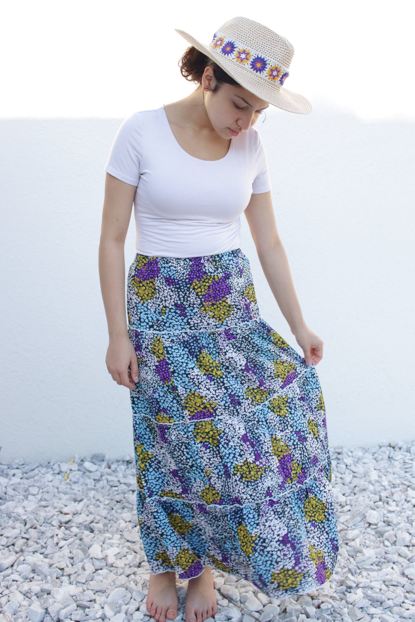Wildflower Garden Midi Skirt