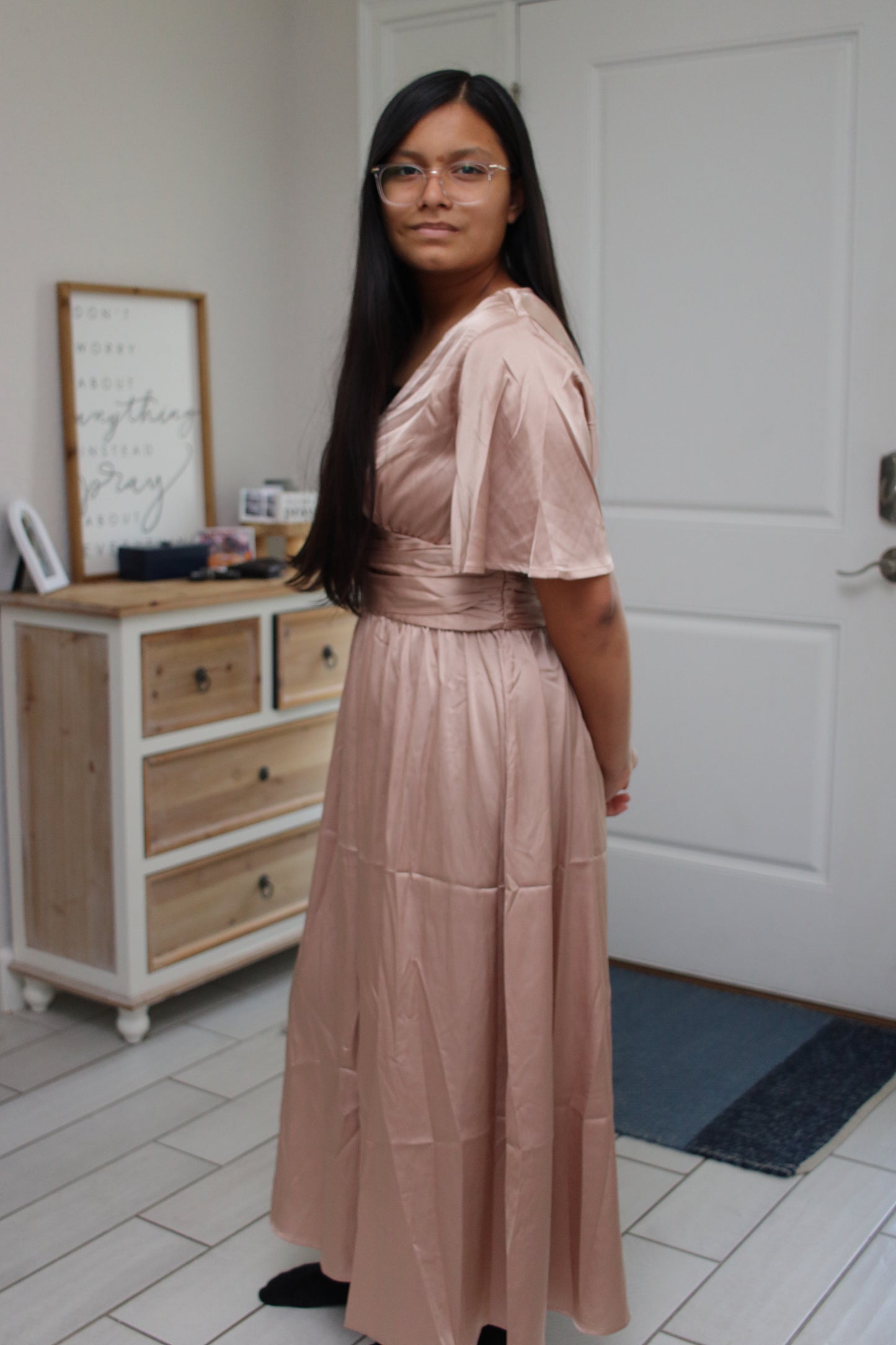 Vanessa Satin Dress