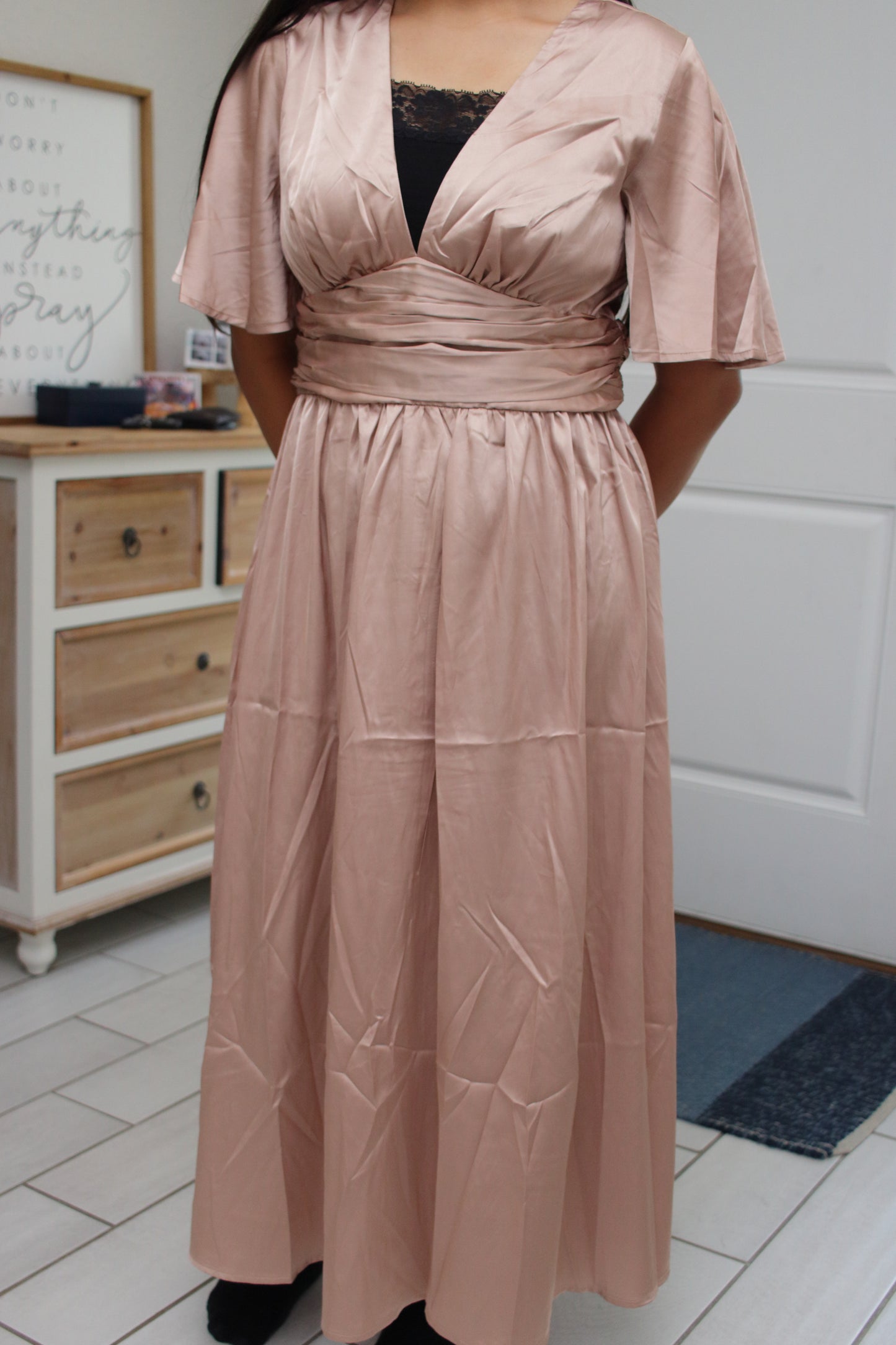 Vanessa Satin Dress