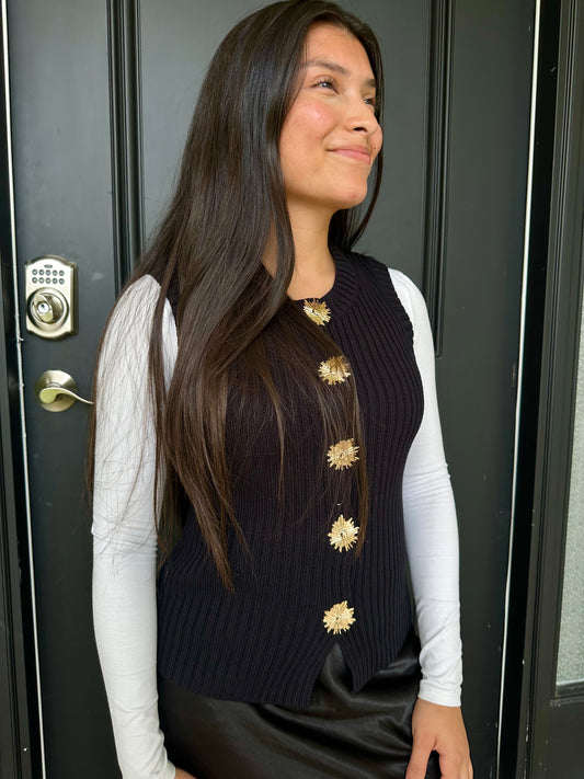 Sarai Black Vest