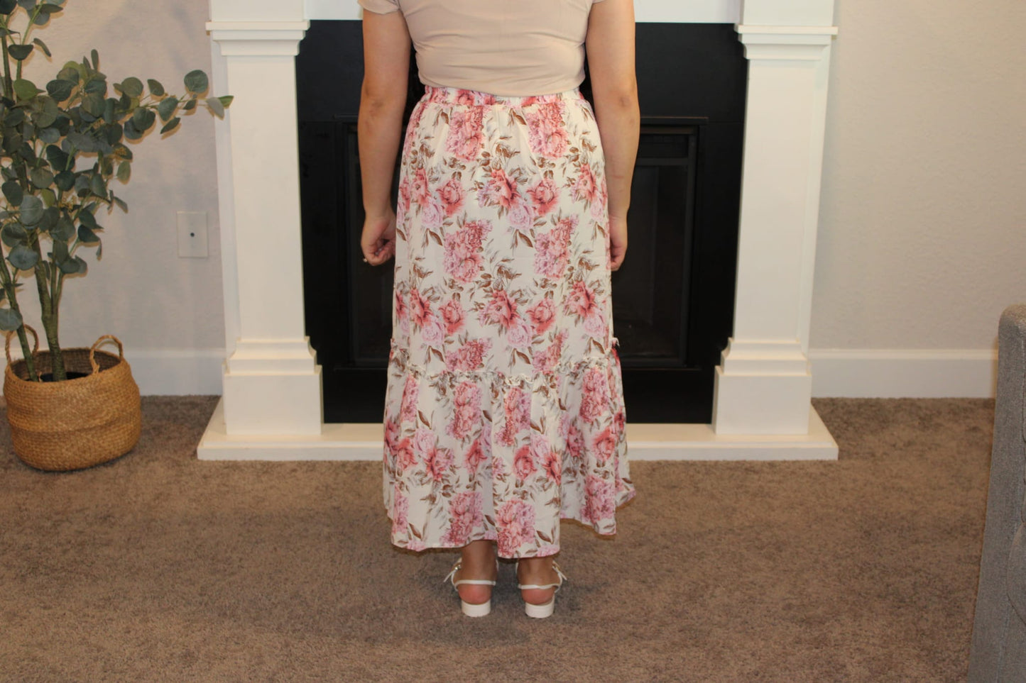Grace Floral Midi Skirt