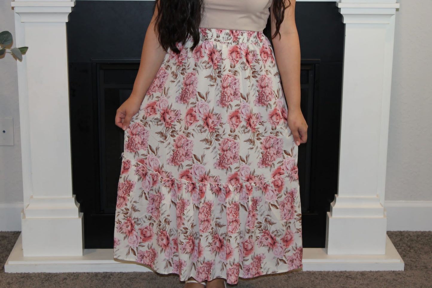 Grace Floral Midi Skirt