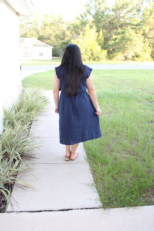 Gloria Short Sleeve Midi Dress