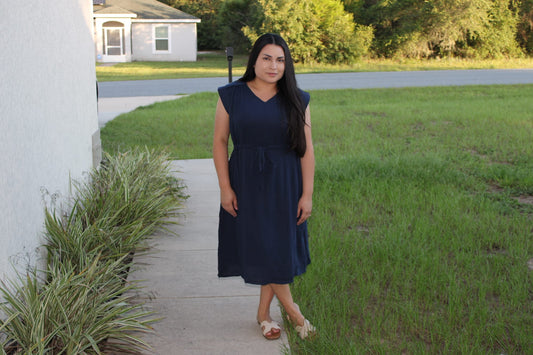 Gloria Short Sleeve Midi Dress