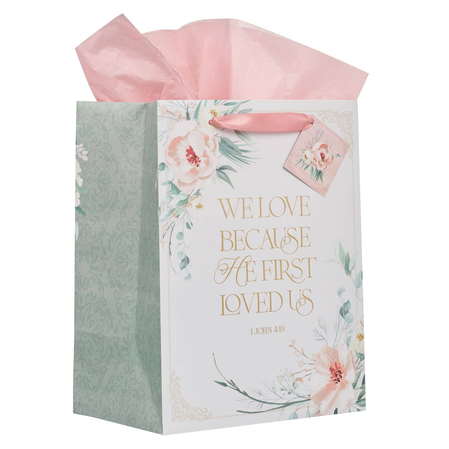 Gift Bag LG Portrait He First Loved Us 1 John 4:19